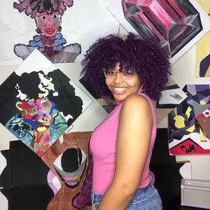 Light pink knit sleeveless turtleneck